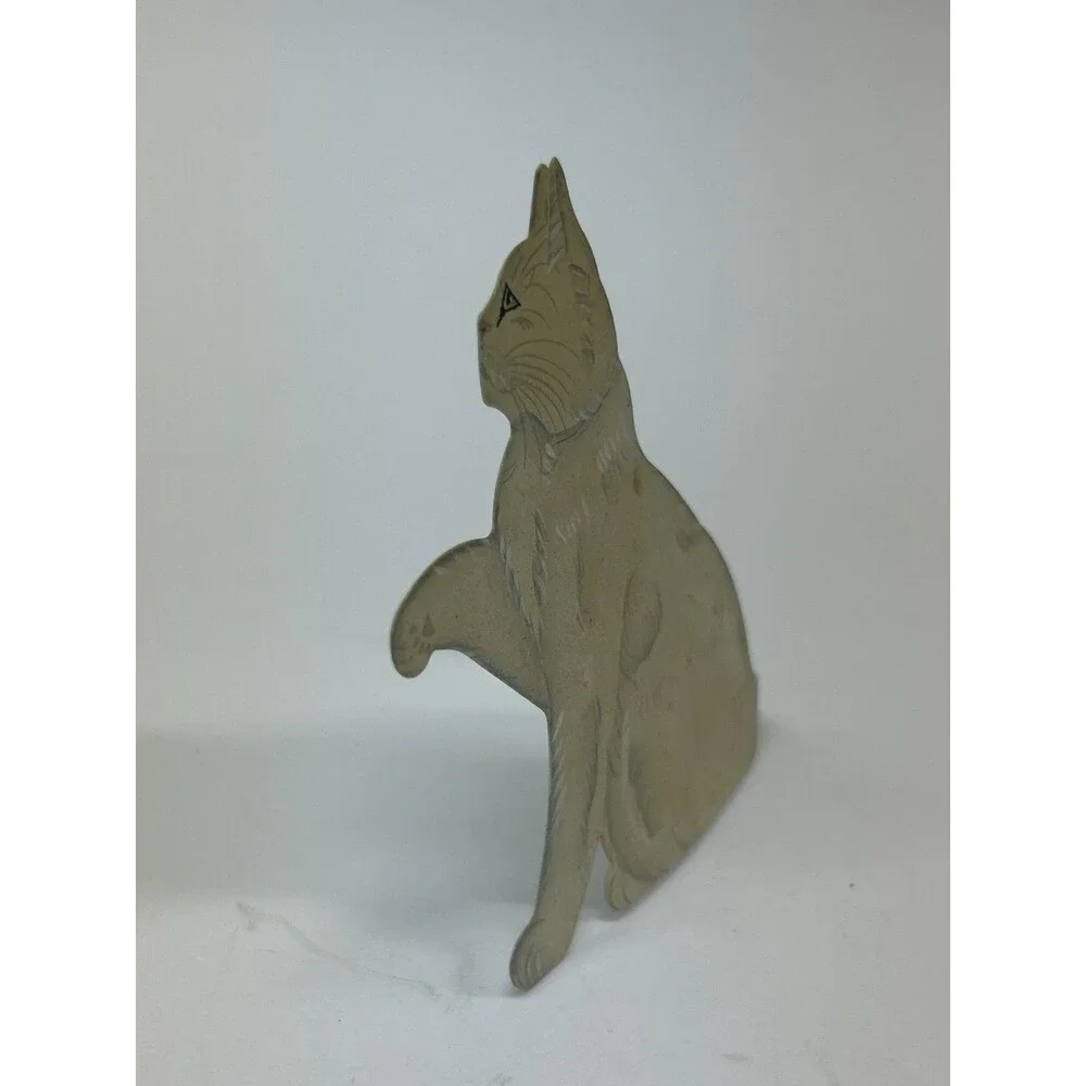 Kitty Ohio Wholesale White Cat Bendable Tail Vintage Rare Cottage Core Metal